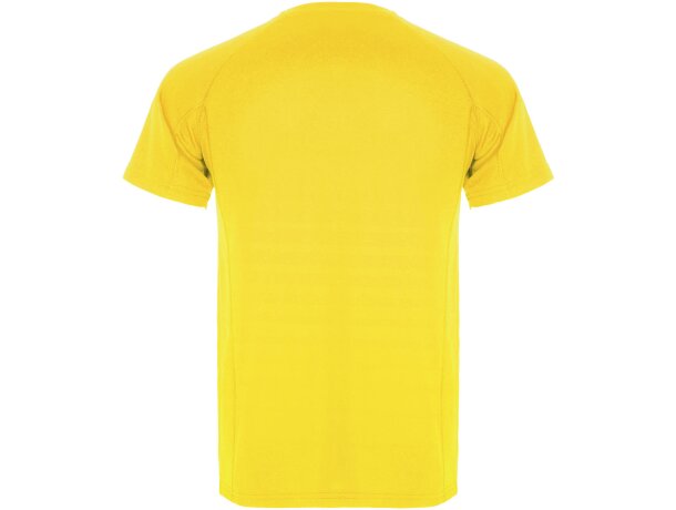 Camiseta deportiva infantil Montecarlo Roly punto piqué Amarillo detalle 8