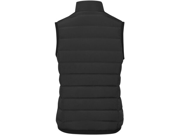 Chaleco acolchado Caltha mujer con plumón reciclado RDS Negro intenso detalle 9