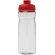 Bidón deportivo de 650 ml con tapa Flip H2O Active® Base Tritan™ Transparente claro/rojo detalle 9