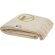 Manta sostenible Ivy de mohair y RPET con certificación GRS Beige detalle 1