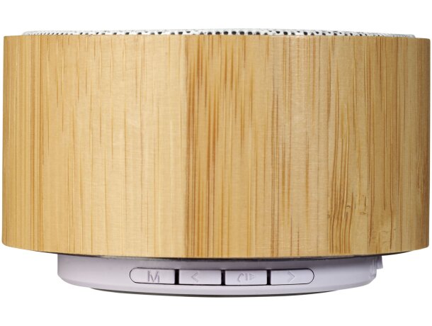 Altavoz Bluetooth® de bambú Cosmos Natural/blanco detalle 2