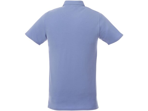 Polo con cuello abotonado para hombre Atkinson Azul claro detalle 6