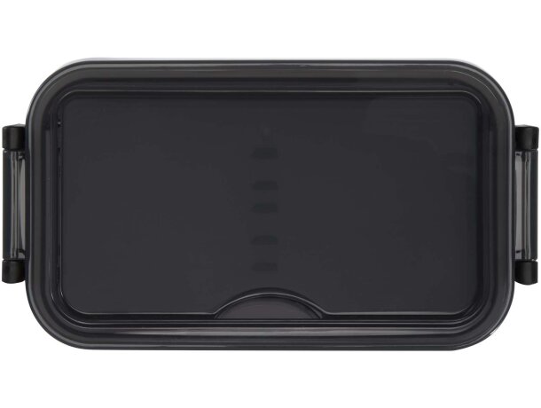Fiambrera Snappy 1000 ml con cubiertos integrados en tapa Blanco detalle 2