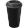 Vaso de plástico con tapa de rosca polipropileno reciclado 350ml Negro intenso/gris