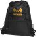 Bolsa con cordón aislada Adventure 9l en poliéster reciclado Negro intenso detalle 1
