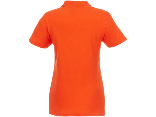 Polo de manga corta para mujer Helios Naranja detalle 23