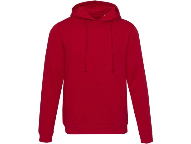 Sudadera con capucha unisex Spinel algodón orgánico certificado Rojo detalle 18