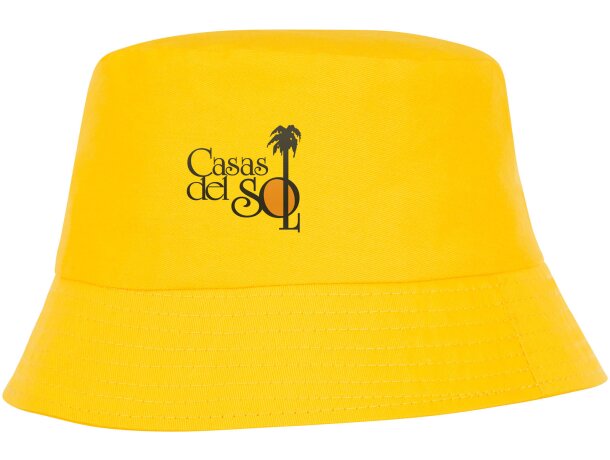 Gorro para el sol Solaris Amarillo detalle 5