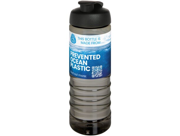 Bidón deportivo H2O Active Eco Treble con plástico reciclado Carbón/negro intenso detalle 1