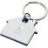 Llavero con forma de casa Nook en acero inoxidable esmerilado Azul detalle 13