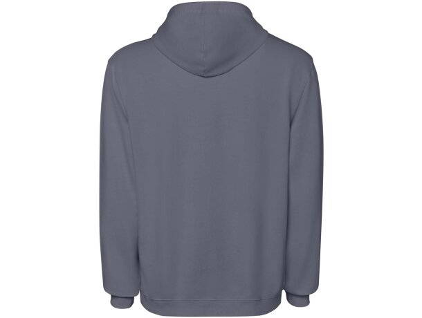 Sudadera con capucha unisex Kenia Roly algodón lavado con ácido Gris oscuro detalle 10