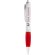Bolígrafo plateado con empuñadura de color “Nash” Plateado/rojo detalle 1