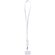 Lanyard de plástico reciclado para smartphone Franz Blanco