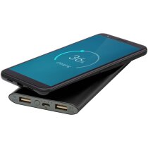 Cargador portátil aluminio 8000 mAh inalámbrico