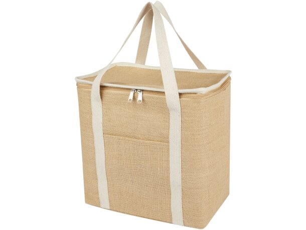 Bolsa tote de yute Juta con aislamiento térmico 19 litros Natural/blanco detalle 5