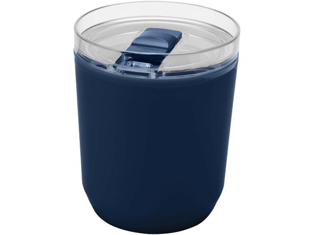 Vaso de doble pared Hudson 180ml plástico reciclado Azul marino detalle 25