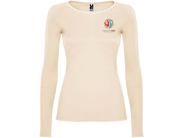 Camiseta manga larga mujer algodón 100% Roly Extreme Arena detalle 45