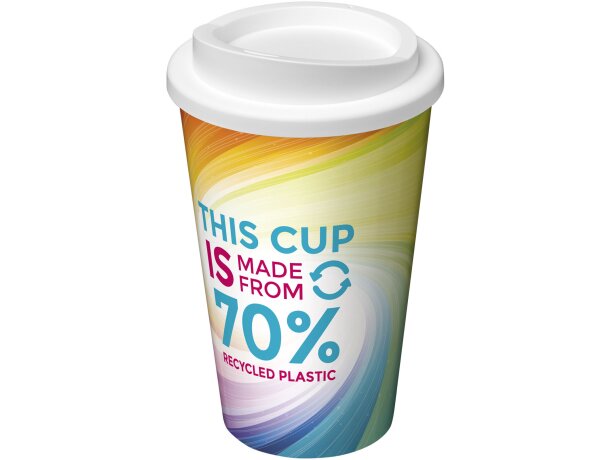 Vaso aislante 350ml Brite-Americano Eco polipropileno reciclado Naranja detalle 18