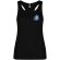Camiseta deportiva sin mangas mujer Shura Roly cool fit Negro intenso detalle 1