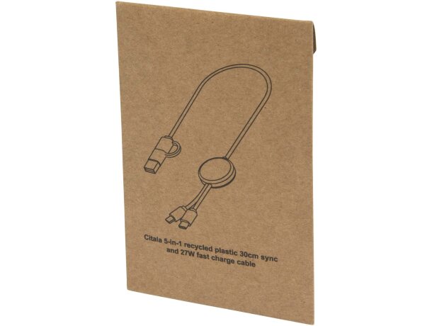 Cable 5 en 1 Citala de plástico reciclado Blanco detalle 11