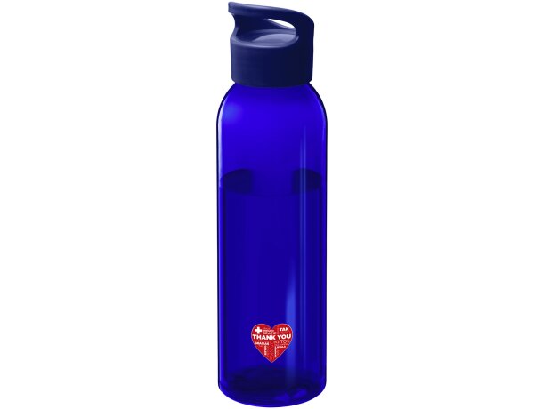 Botella de 650 ml con tapa de rosca personalizada personalizado azul real