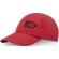 Gorra reciclada de 6 paneles Cool Fit GRS Mica Rojo detalle 6