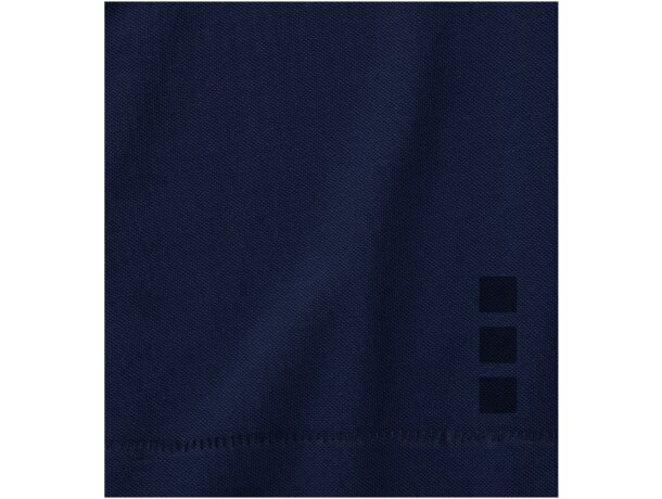 Polo de mujer barato en algodón 200 g/m2 Elevate Life Calgary Azul marino detalle 39