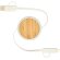 Cable retráctil 5 en 1 Chechia bambú FSC y plástico reciclado Blanco detalle 9
