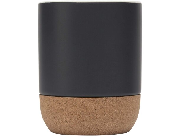Taza cerámica Billie 300 ml con base de corcho Negro intenso detalle 5