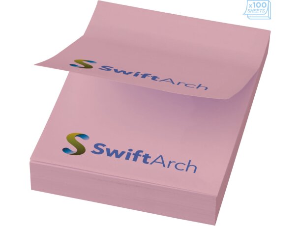 Notas adhesivas Sticky-Mate 50x75 mm personalizables Rosa claro detalle 15