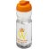 Bidón deportivo de 650 ml con tapa Flip H2O Active® Base Tritan™ Transparente claro/naranja detalle 24