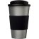 Vaso térmico 350ml con agarradera Americano Plateado/negro intenso detalle 86