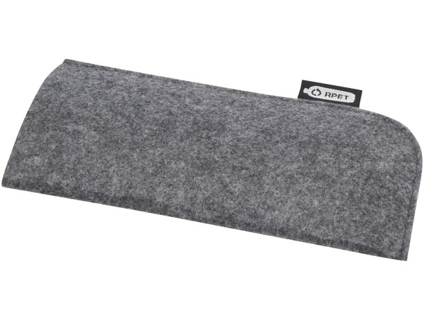 Funda gafas material reciclado certificado GRS Felta Gris medio detalle 5