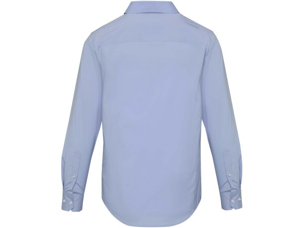 Camisa Carnelian popelina algodón BCI elástico hombre Azul claro detalle 8