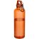 Botella Oregon 750ml PET reciclado certificado RCS con mosquetón Naranja