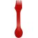 Cuchara, tenedor y cuchillo 3 en 1 Epsy Rojo detalle 19