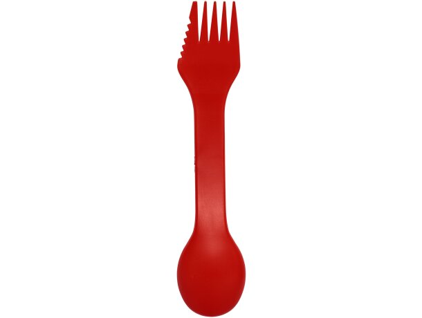Cuchara, tenedor y cuchillo 3 en 1 Epsy Rojo detalle 18