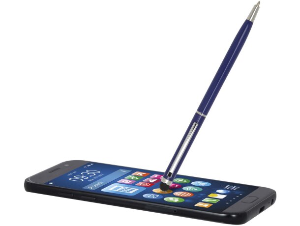 Bolígrafo aluminio con stylus táctil Ore tinta azul Azul océano detalle 8