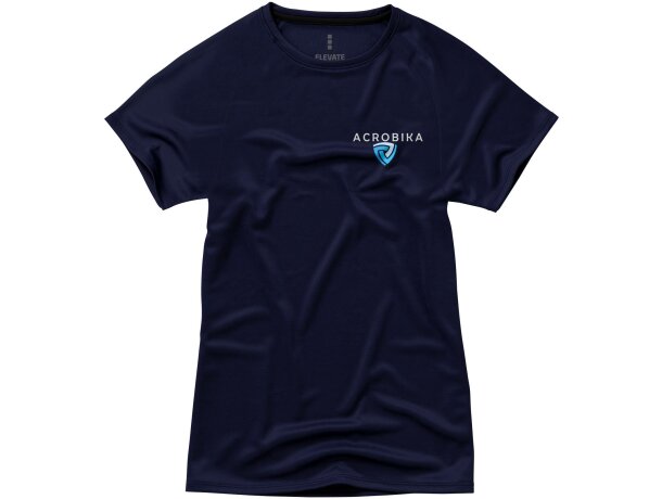 Camiseta manga corta de mujer niagara de Elevate 135 gr Azul marino detalle 26