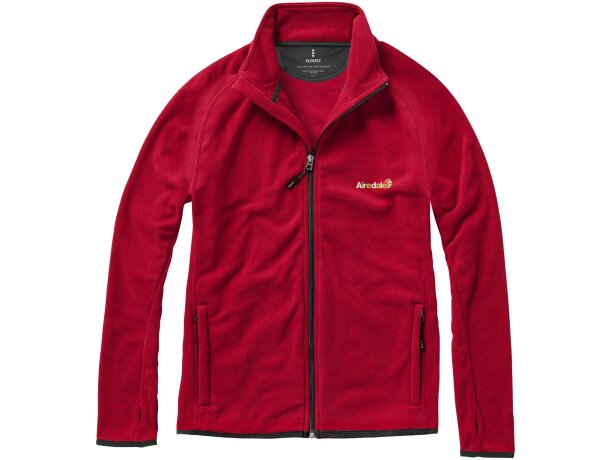 Chaqueta de forro con cremallera completa de hombre Brossard Rojo detalle 7