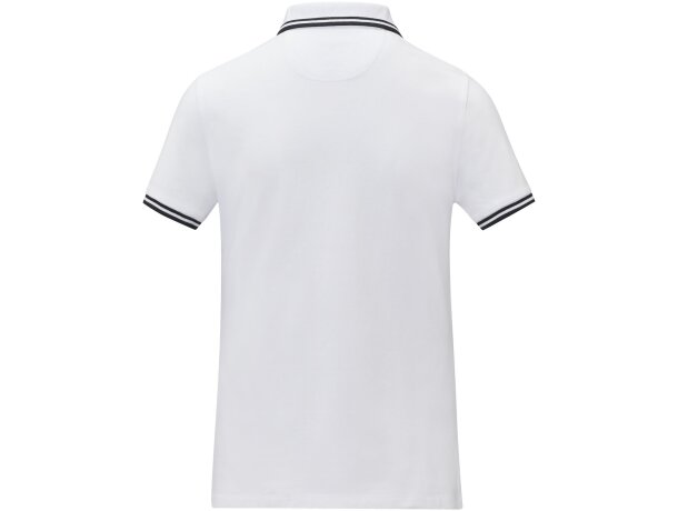 Polo de manga corta con ribete para mujer Amarago Blanco detalle 1