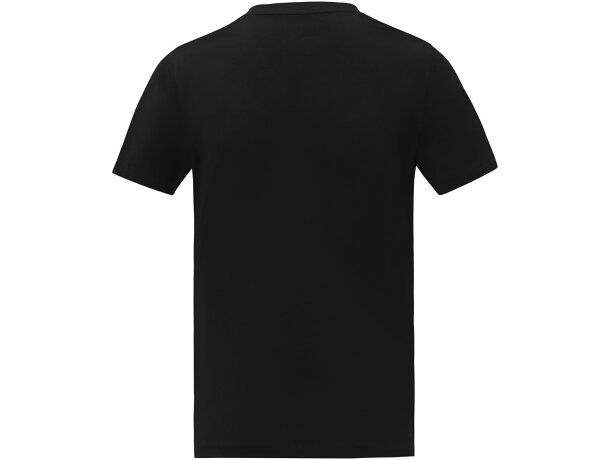 Camiseta de manga corta y cuello en V para hombre Somoto Negro intenso detalle 19