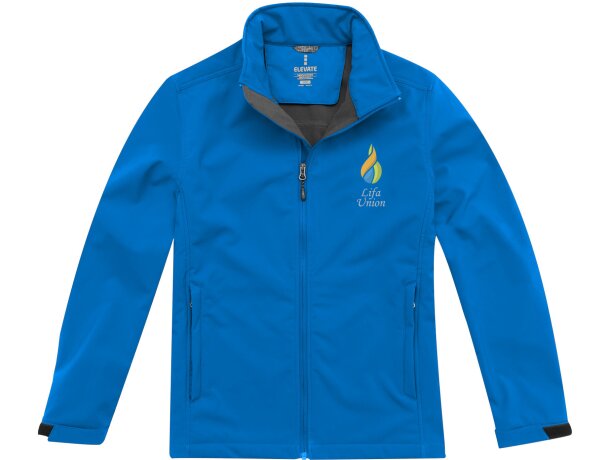 Chaqueta softshell Maxson hombre impermeable transpirable Azul detalle 9