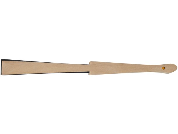 Abanico Manuela de madera y poliéster personalizable Negro intenso detalle 5