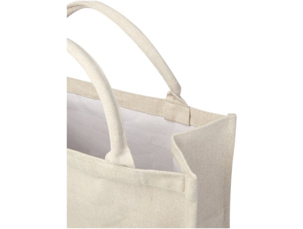Bolsa tote cuadrada Page algodón y poliéster reciclado 500g detalle 24