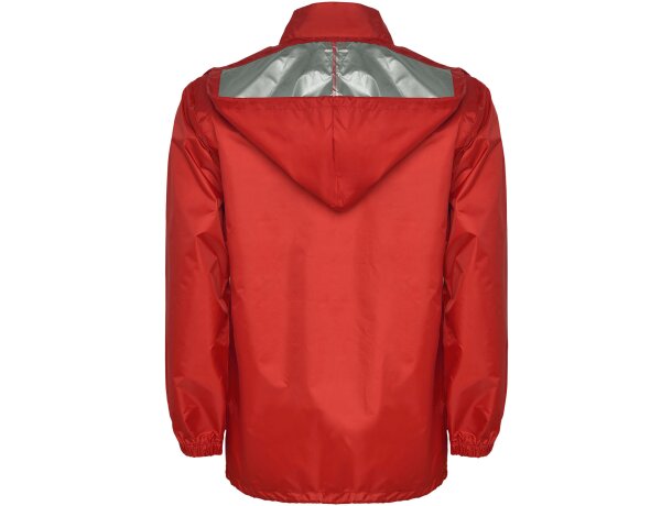 Chubasquero ligero unisex Escocia Roly con capucha plegable Rojo detalle 20
