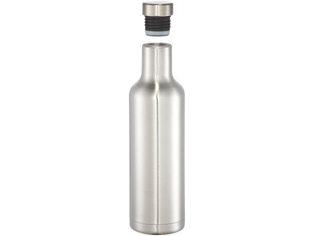 Botellas térmicas personalizadas acero inoxidable Pinto Plateado detalle 9