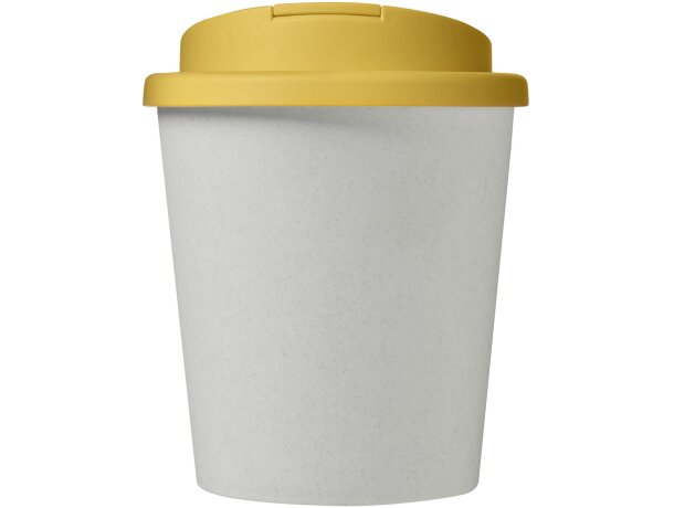 Vaso reciclado de 250 ml con tapa antigoteo Americano® Espresso Eco Blanco/amarillo detalle 13