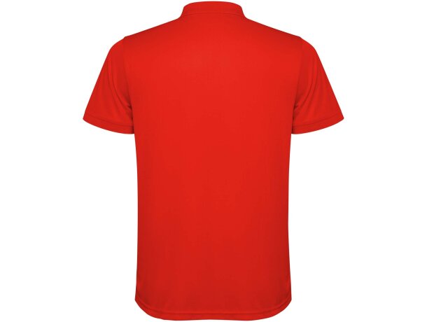 Polo manga corta hombre Tormo Roly poliéster reciclado Rojo detalle 22