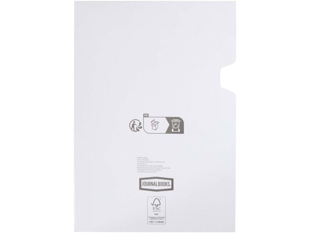 Libreta tapa dura A5 agenda Alder papel certificado FSC Negro intenso detalle 4